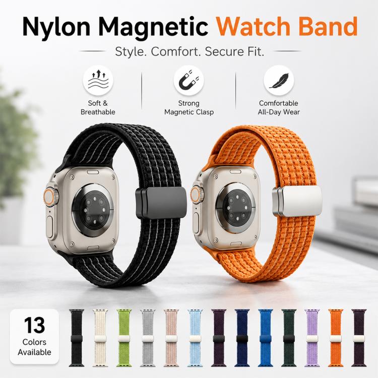 xDfind Magnetic Buckle Nylon Woven Watch Band, For Apple Watch 38 / 40 / 41 / S11 42mm