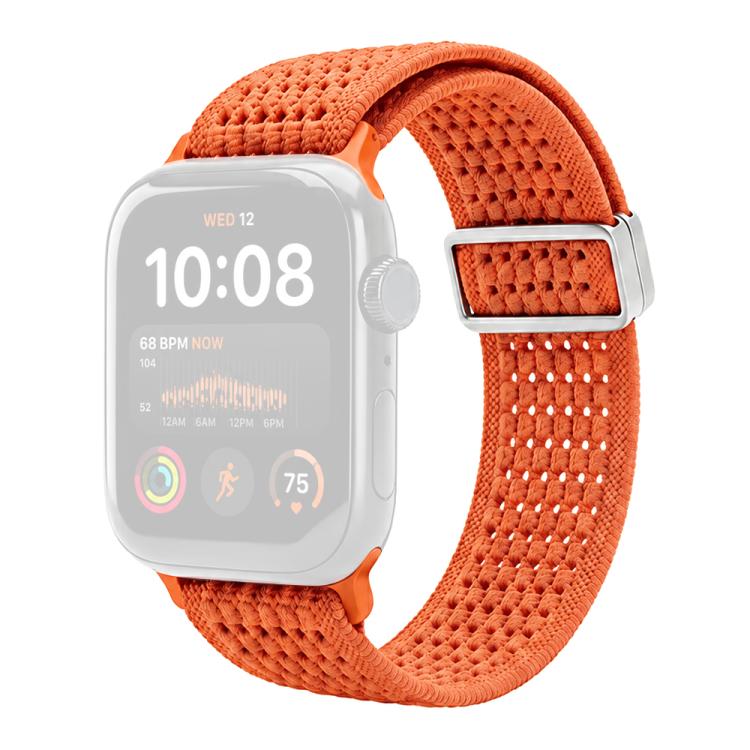 xDfind Magnetic Buckle Hollow-Out Nylon Woven Watch Band, For Apple Watch 42 / 44 / 45 / 46 / 49mm