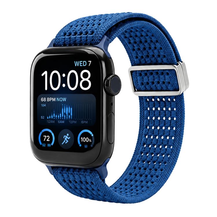 xDfind Magnetic Buckle Hollow-Out Nylon Woven Watch Band, For Apple Watch 42 / 44 / 45 / 46 / 49mm