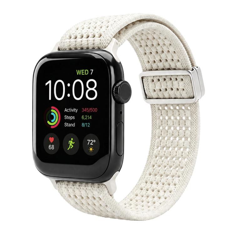 xDfind Magnetic Buckle Hollow-Out Nylon Woven Watch Band, For Apple Watch 42 / 44 / 45 / 46 / 49mm