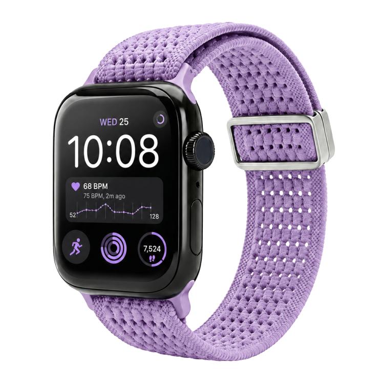 xDfind Magnetic Buckle Hollow-Out Nylon Woven Watch Band, For Apple Watch 38 / 40 / 41 / S11 42mm