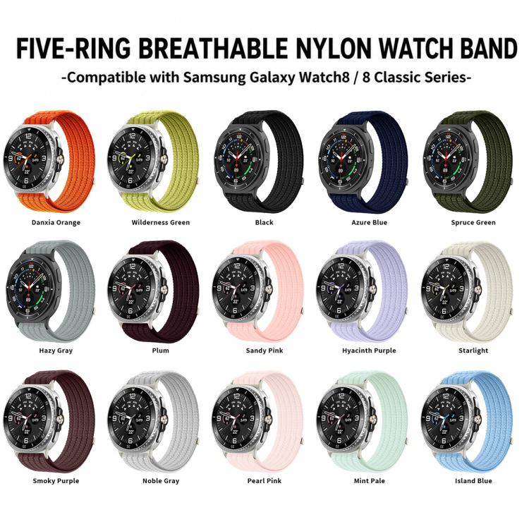 xDfind Nylon Breathable Hook And Loop Fastener Watch Band, For Galaxy Watch8 / Watch8 Classic