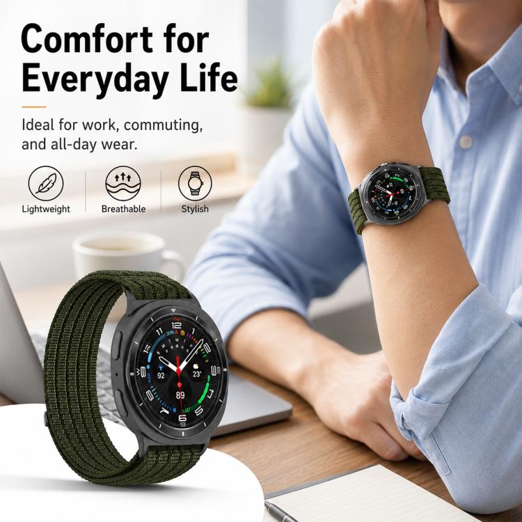 xDfind Nylon Breathable Hook And Loop Fastener Watch Band, For Galaxy Watch8 / Watch8 Classic