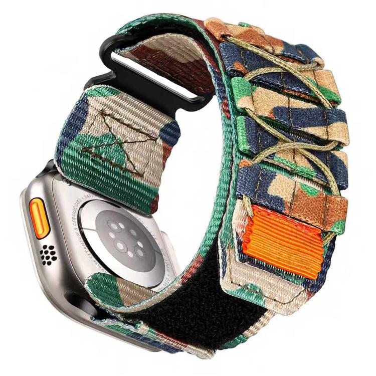 xDfind Sport Nylon Hook And Loop Fastener Watch Band, For Apple Watch 42 / 44 / 45 / 46 / 49mm