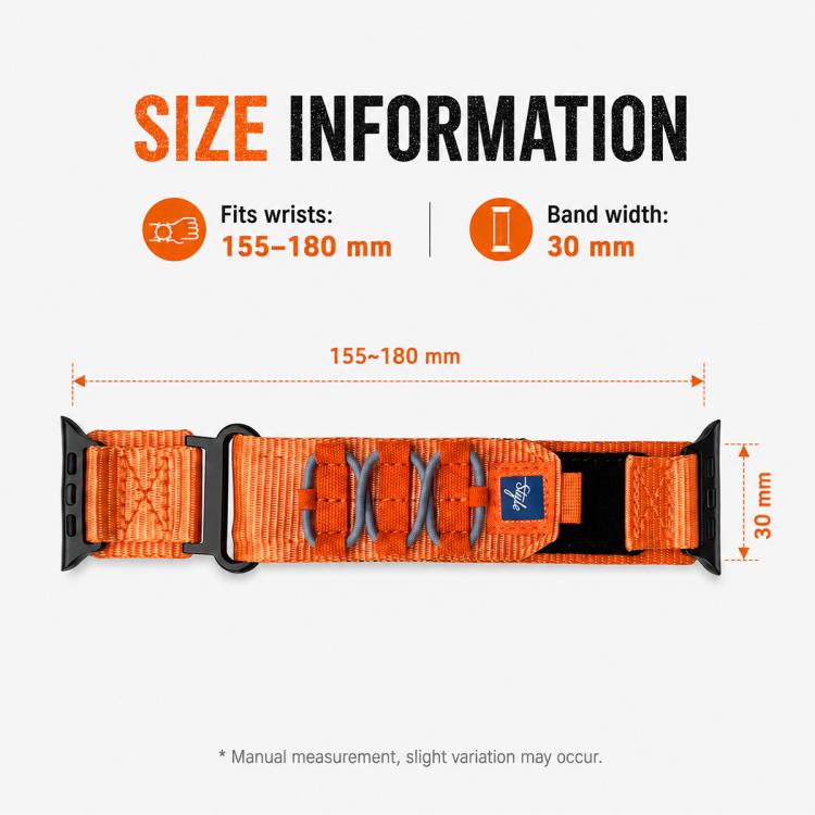 xDfind Sport Nylon Hook And Loop Fastener Watch Band, For Apple Watch 42 / 44 / 45 / 46 / 49mm