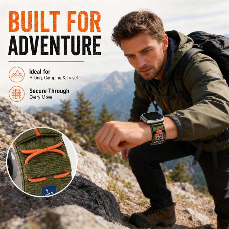 xDfind Sport Nylon Hook And Loop Fastener Watch Band, For Apple Watch 38 / 40 / 41 / S11 42mm