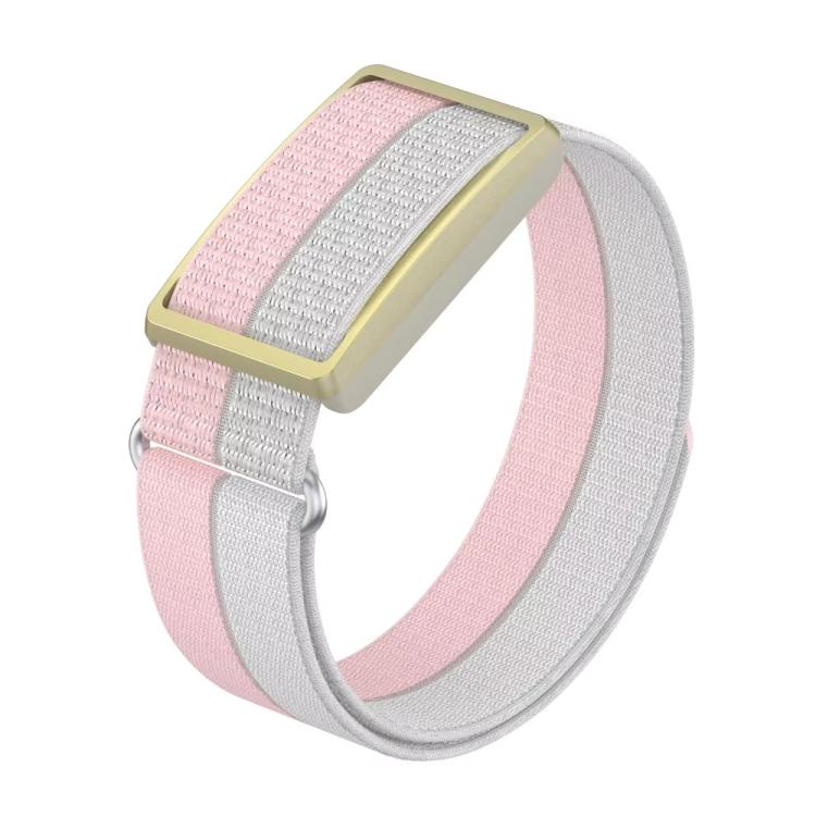 For Polar Loop xDfind Metal Round Buckle Feather Yarn Breathable Nylon Loop Watch Band, S Wrist Circumference 135–170 mm
