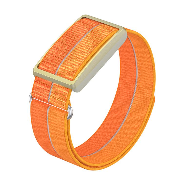 For Polar Loop xDfind Metal Round Buckle Feather Yarn Breathable Nylon Loop Watch Band, L Wrist Circumference 170-235mm