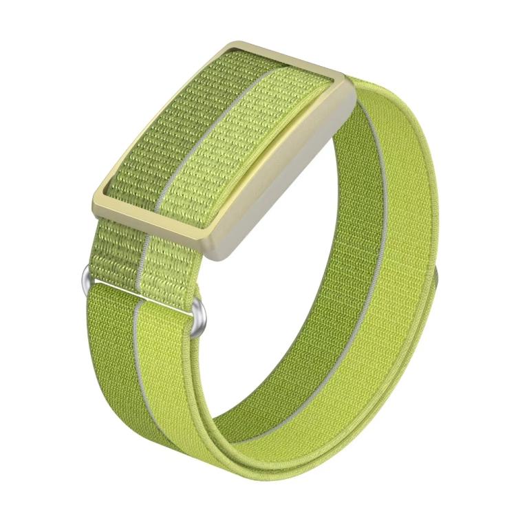 For Polar Loop xDfind Metal Round Buckle Feather Yarn Breathable Nylon Loop Watch Band, L Wrist Circumference 170-235mm