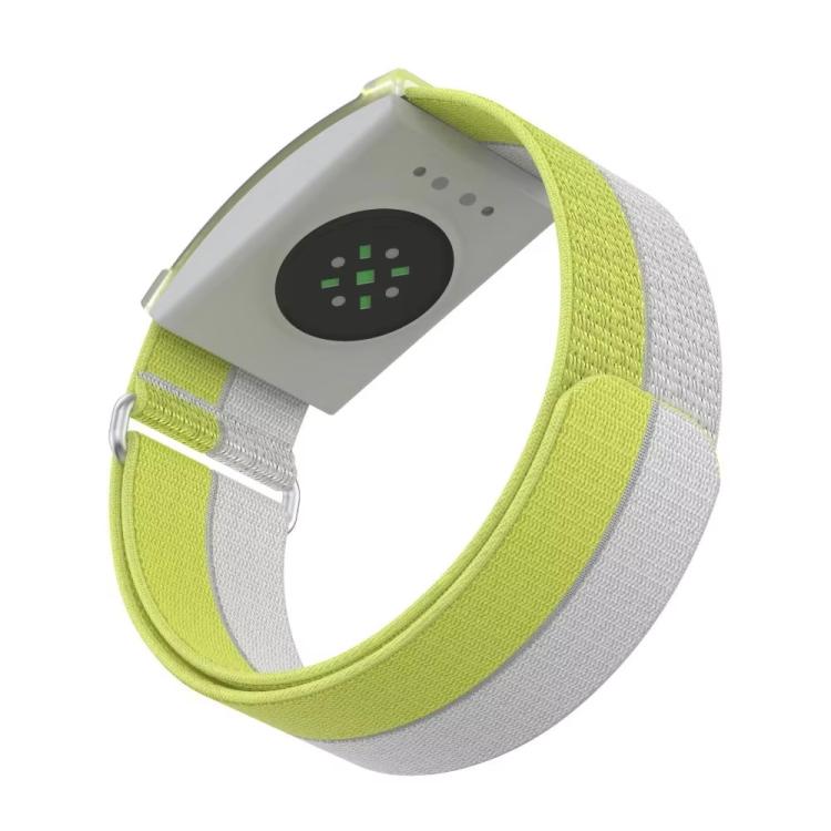 For COROS Heart Rate Monitor xDfind Metal Buckle Feather Yarn Breathable Nylon Quick-release Watch Band, S Wrist Circumference 135-170mm