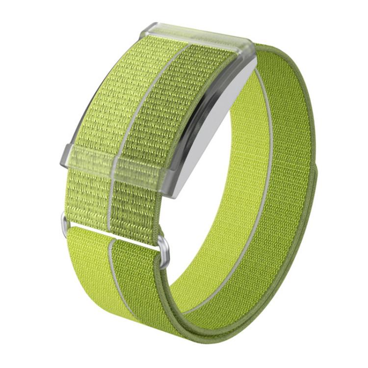 For COROS Heart Rate Monitor xDfind Metal Buckle Feather Yarn Breathable Nylon Quick-release Watch Band, L Wrist Circumference 170-235mm