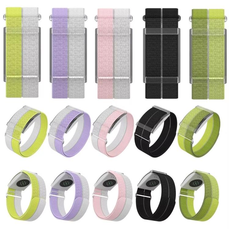 For COROS Heart Rate Monitor xDfind Metal Buckle Feather Yarn Breathable Nylon Quick-release Watch Band, S Wrist Circumference 135-170mm