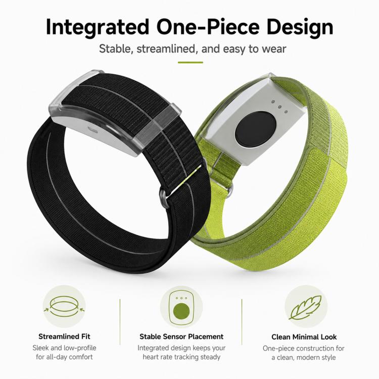 For COROS Heart Rate Monitor xDfind Metal Buckle Feather Yarn Breathable Nylon Quick-release Watch Band, S Wrist Circumference 135-170mm