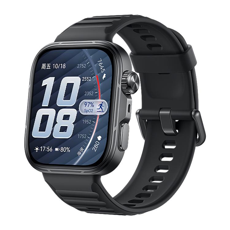 For Huawei Watch Fit 5 / Fit 5 Pro xDfind Sport Silicone Watch Band, Black Buckle