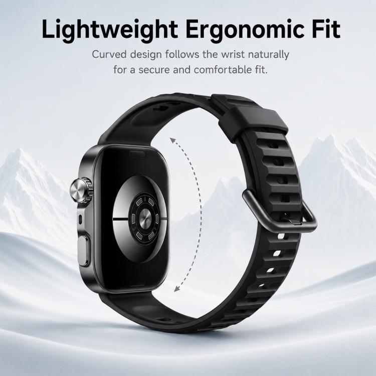 For Huawei Watch Fit 5 / Fit 5 Pro xDfind Sport Silicone Watch Band, Silver Buckle