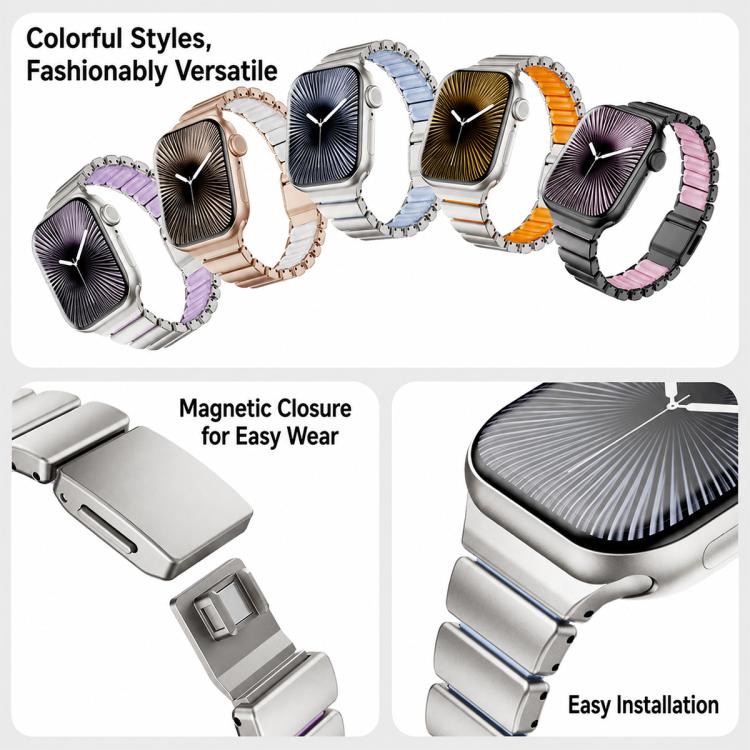xDfind Waist Stainless Steel Norman Buckle Magnetic Watch Band, For Apple Watch 38 / 40 / 41 / S11 42mm