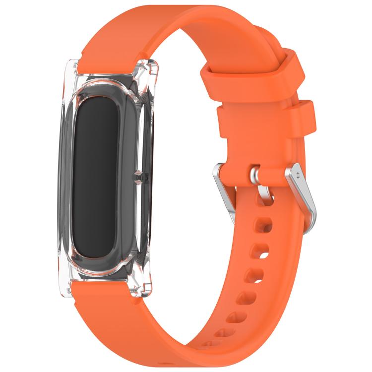 xDfind Spring Bar Style Clear Watch Case and Silicone Watch Band, For Google Fitbit Air