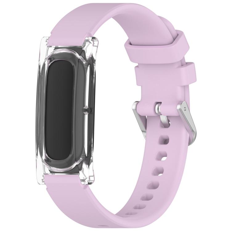 xDfind Spring Bar Style Clear Watch Case and Silicone Watch Band, For Google Fitbit Air
