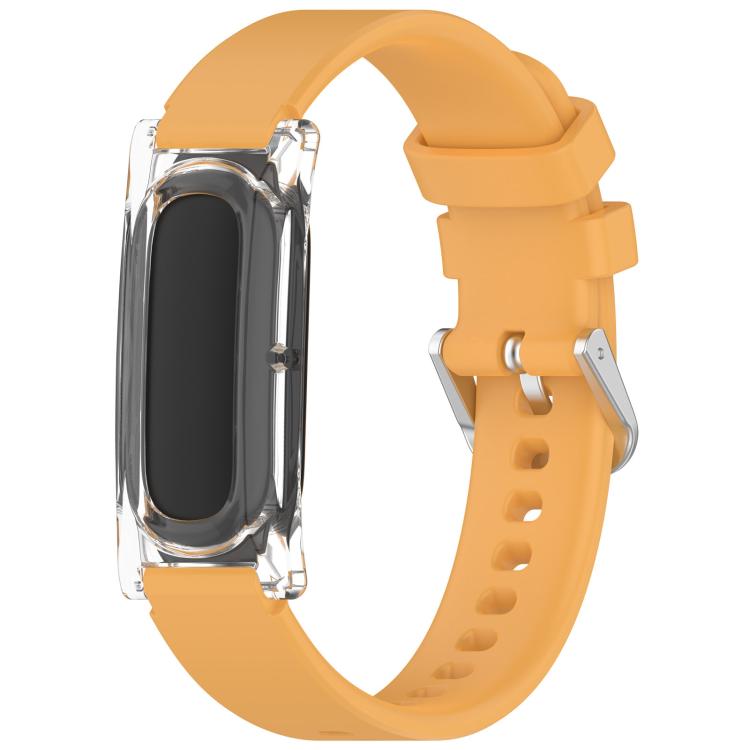 xDfind Spring Bar Style Clear Watch Case and Silicone Watch Band, For Google Fitbit Air
