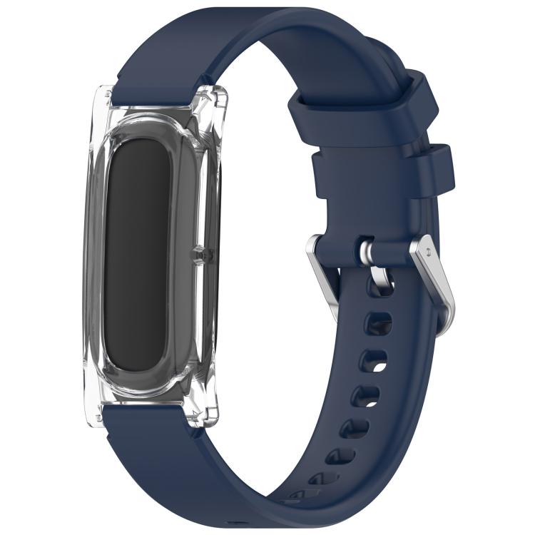 xDfind Spring Bar Style Clear Watch Case and Silicone Watch Band, For Google Fitbit Air