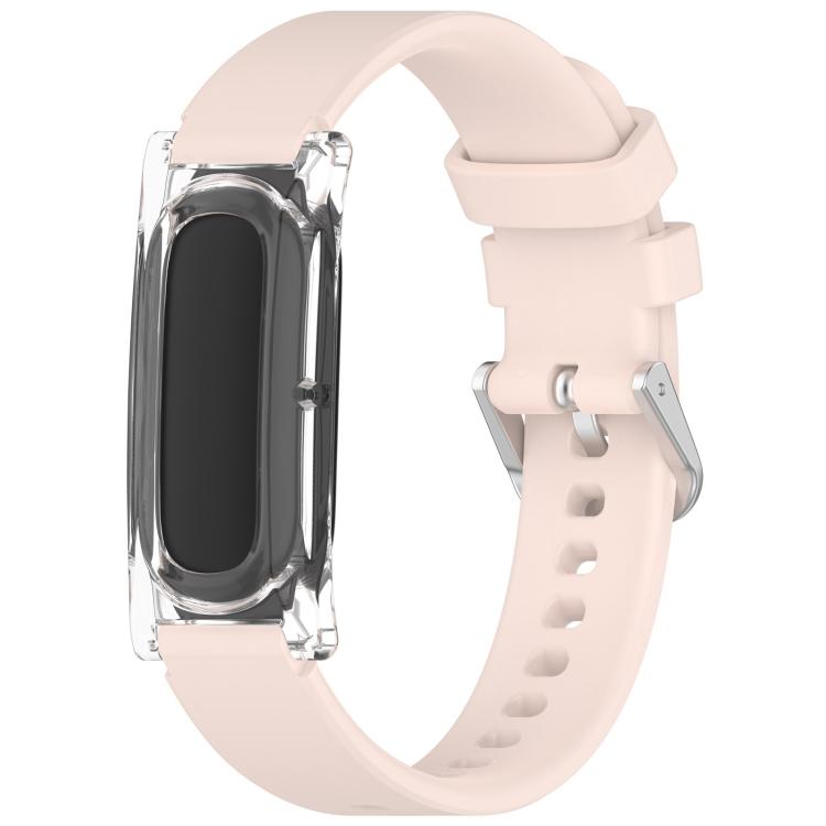 xDfind Spring Bar Style Clear Watch Case and Silicone Watch Band, For Google Fitbit Air