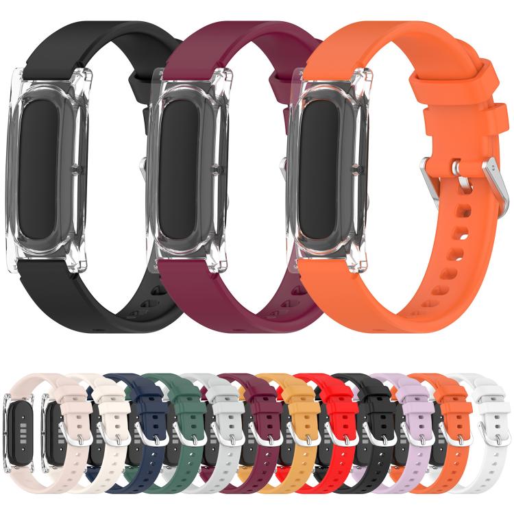 xDfind Spring Bar Style Clear Watch Case and Silicone Watch Band, For Google Fitbit Air