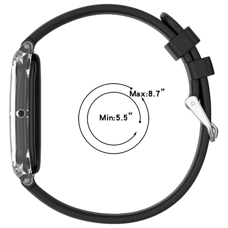 xDfind Spring Bar Style Clear Watch Case and Silicone Watch Band, For Google Fitbit Air