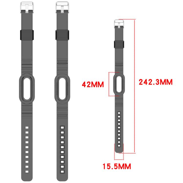 xDfind Glacier Integrated Case TPU Watch Band, For Google Fitbit Air