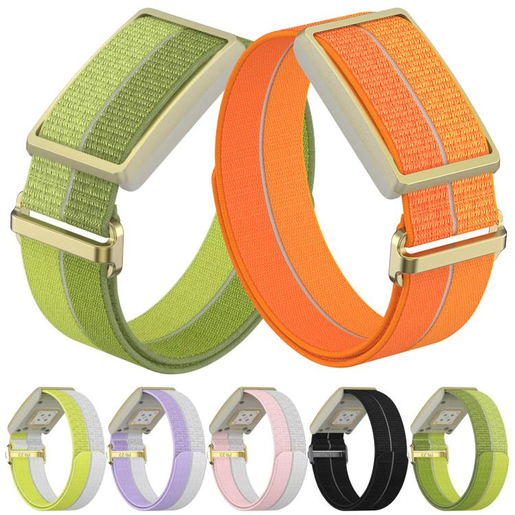 For Polar Loop xDfind Metal Square Buckle Feather Yarn Breathable Nylon Loop Watch Band, S Wrist Circumference 135–170 mm