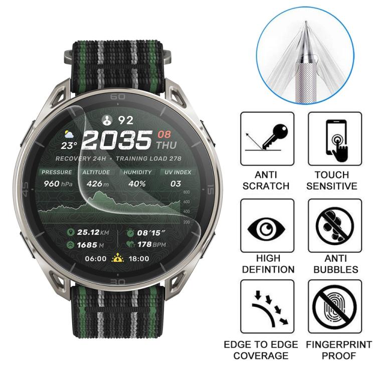 5pcs xDfind Soft Hydrogel Film Full Cover Front Protector, For Amazfit Cheetah 2 Ultra