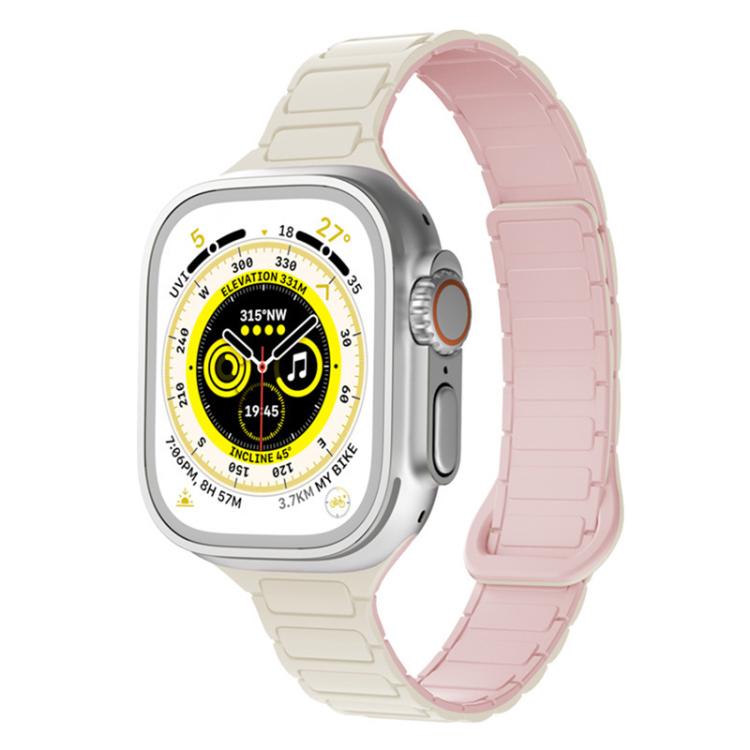 xDfind Three Beads Magnetic Silicone Watch Band, For Apple Watch 38 / 40 / 41 / S11 42mm