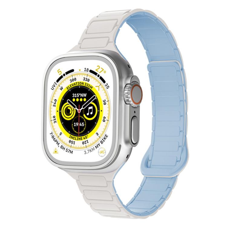 xDfind Three Beads Magnetic Silicone Watch Band, For Apple Watch 38 / 40 / 41 / S11 42mm
