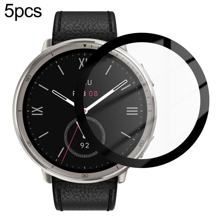 5pcs / Pack PMMA Composite Soft Screen Protector Film With Retail Color Box, For Amazfit Bip 6, For Amazfit Active 2, For Amazfit Balance