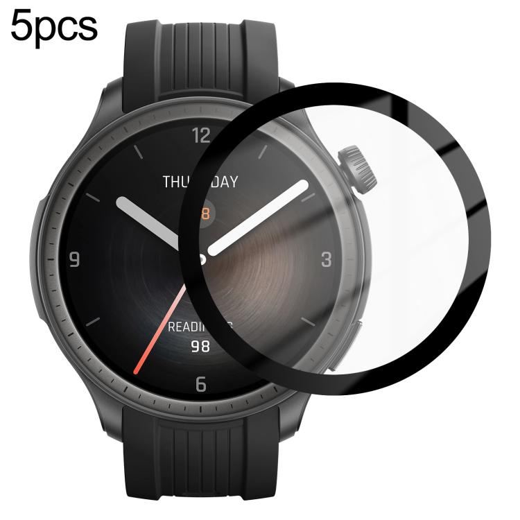 5pcs / Pack PMMA Composite Soft Screen Protector Film With Retail Color Box, For Amazfit Bip 6, For Amazfit Active 2, For Amazfit Balance