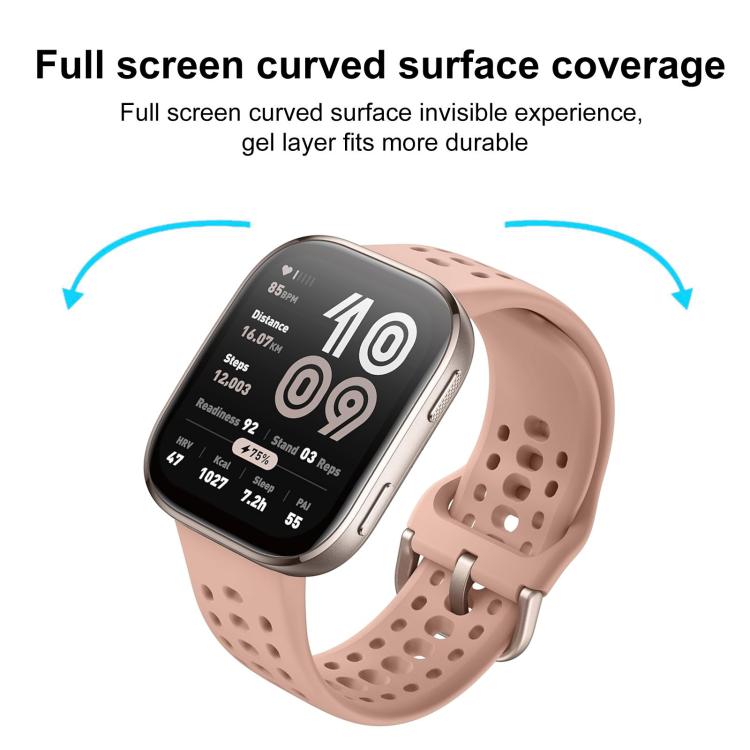 5pcs / Pack PMMA Composite Soft Screen Protector Film With Retail Color Box, For Amazfit Bip 6, For Amazfit Active 2, For Amazfit Balance