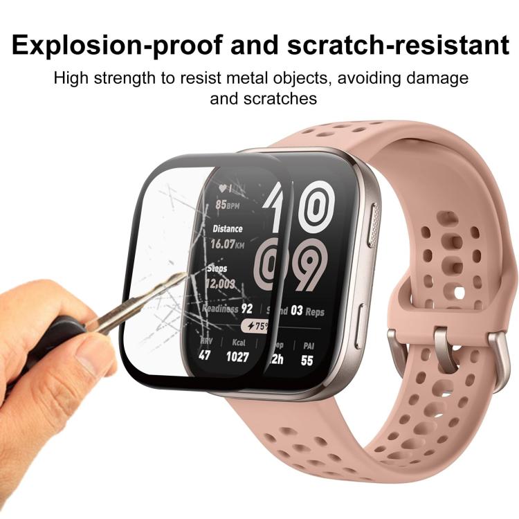 5pcs / Pack PMMA Composite Soft Screen Protector Film With Retail Color Box, For Amazfit Bip 6, For Amazfit Active 2, For Amazfit Balance