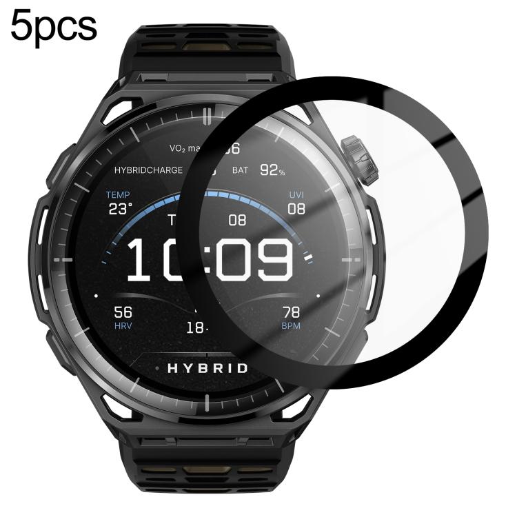 5pcs / Pack PMMA Composite Soft Screen Protector Film With Retail Color Box, For Amazfit Balance 3, For Amazfit Bip Max, For Amazfit Active Max, For Amazfit T-Rex 3 Pro 44mm, For Amazfit T-Rex 3 Pro 48mm
