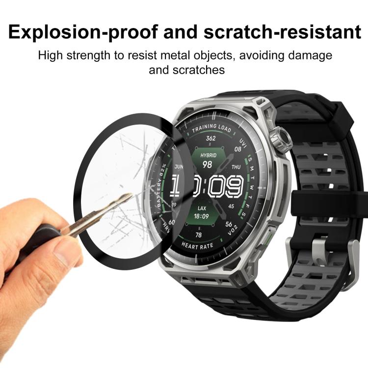 5pcs / Pack PMMA Composite Soft Screen Protector Film With Retail Color Box, For Amazfit Balance 3, For Amazfit Bip Max, For Amazfit Active Max, For Amazfit T-Rex 3 Pro 44mm, For Amazfit T-Rex 3 Pro 48mm