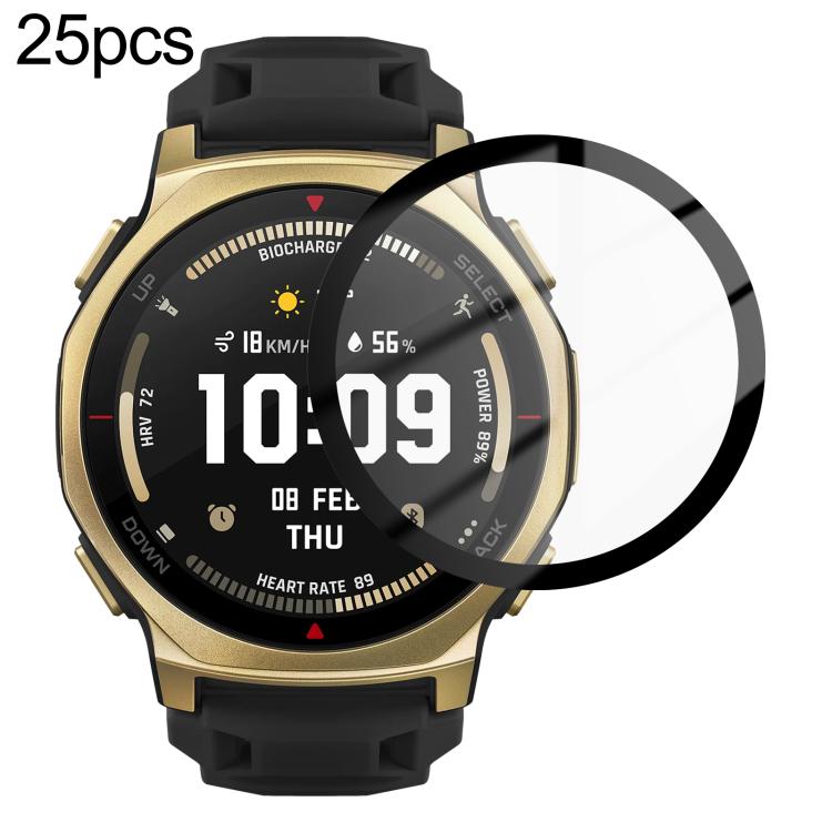 25pcs / Pack PMMA Composite Soft Screen Protector Film Bulk Pack - No Retail Box, For Amazfit Balance 3, For Amazfit Bip Max, For Amazfit Active Max, For Amazfit T-Rex 3 Pro 44mm, For Amazfit T-Rex 3 Pro 48mm