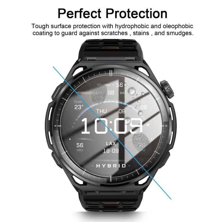 5pcs / Pack Curved-edge HD Tempered Glass Screen Protector Film With Retail Color Box, For Amazfit Balance 3, For Amazfit Bip Max, For Amazfit Active Max, For Amazfit T-Rex 3 Pro 44mm, For Amazfit T-Rex 3 Pro 48mm