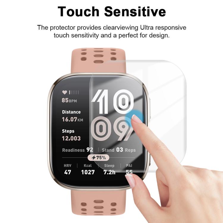 5pcs / Pack HD Soft Hydrogel Screen Protector Film With Retail Color Box, For Amazfit Bip 6, For Amazfit Active 2, For Amazfit Balance
