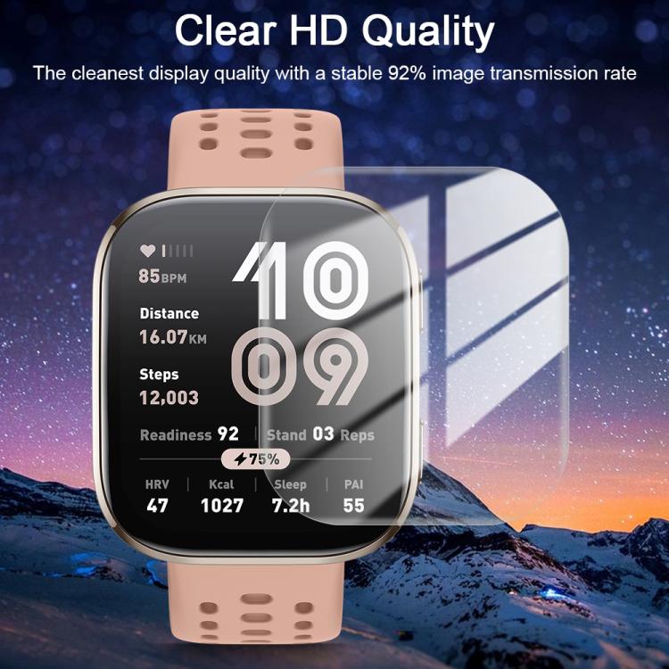5pcs / Pack HD Soft Hydrogel Screen Protector Film With Retail Color Box, For Amazfit Bip 6, For Amazfit Active 2, For Amazfit Balance