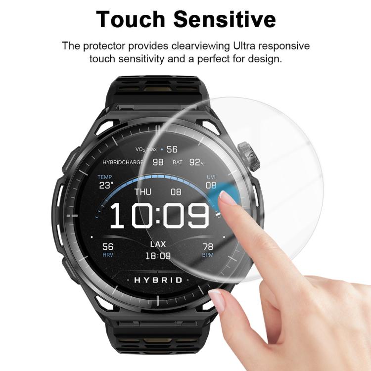 5pcs / Pack HD Soft Hydrogel Screen Protector Film With Retail Color Box, For Amazfit Balance 3, For Amazfit Bip Max, For Amazfit Active Max, For Amazfit T-Rex 3 Pro 44mm, For Amazfit T-Rex 3 Pro 48mm