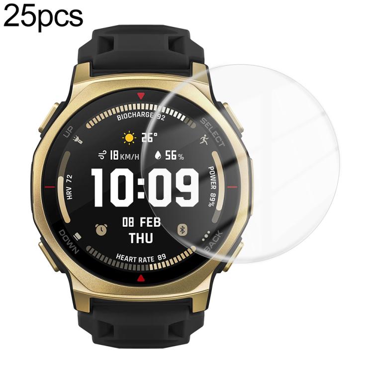 25pcs / Pack HD Soft Hydrogel Screen Protector Film Bulk Pack - No Retail Box, For Amazfit Balance 3, For Amazfit Bip Max, For Amazfit Active Max, For Amazfit T-Rex 3 Pro 44mm, For Amazfit T-Rex 3 Pro 48mm
