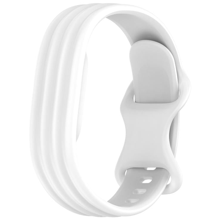 xDfind Integrated Solid Color Butterfly Buckle Silicone Watch Band, For Google Fitbit Air