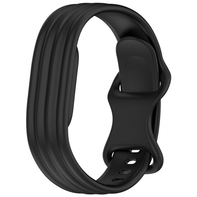 xDfind Integrated Solid Color Butterfly Buckle Silicone Watch Band, For Google Fitbit Air