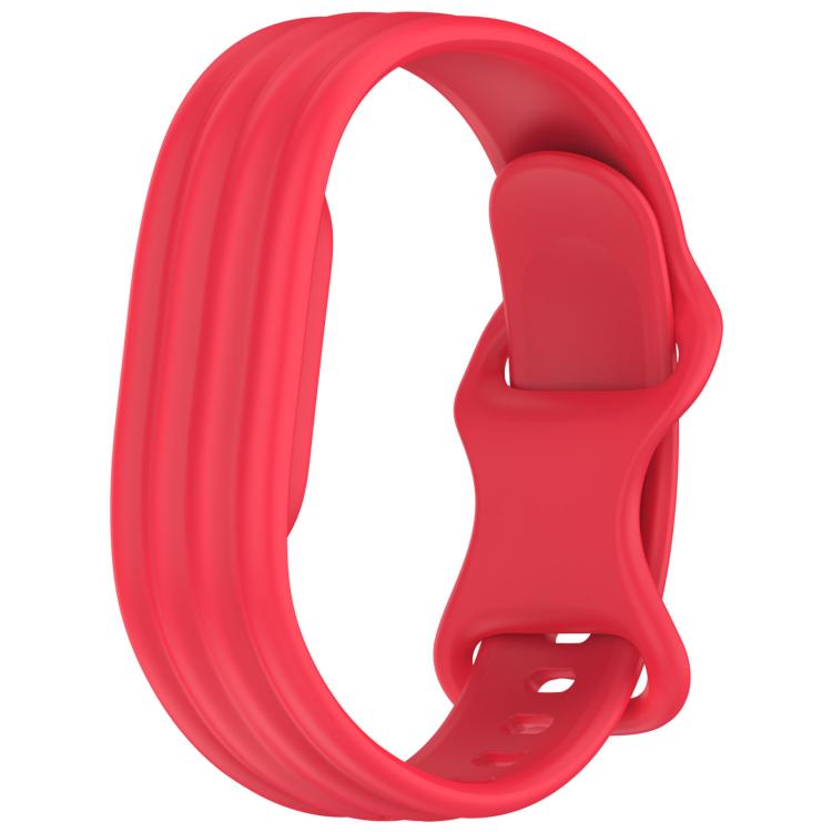 xDfind Integrated Solid Color Butterfly Buckle Silicone Watch Band, For Google Fitbit Air