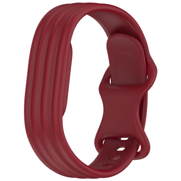xDfind Integrated Solid Color Butterfly Buckle Silicone Watch Band, For Google Fitbit Air
