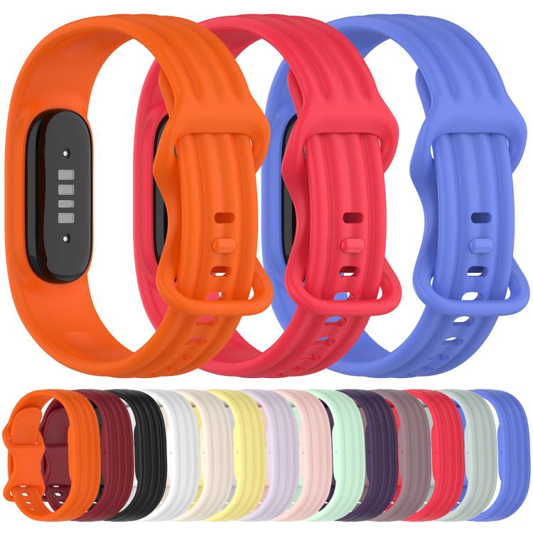 xDfind Integrated Solid Color Butterfly Buckle Silicone Watch Band, For Google Fitbit Air