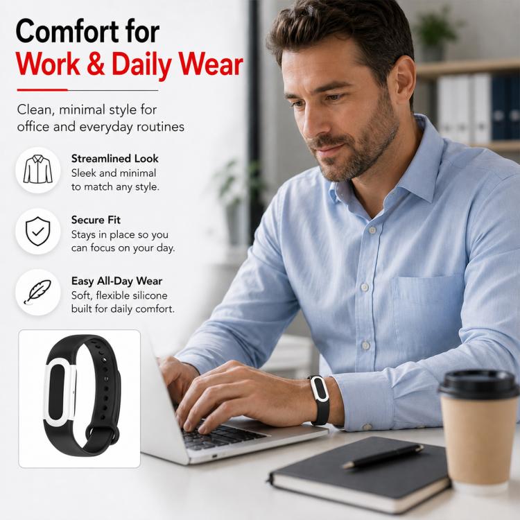 xDfind Integrated Color Blocked Silicone Watch Band, For Google Fitbit Air